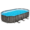 Bestway Бассейн STEEL PRO MAX Oval 610х366х122 см, 20241Л, металлический каркас