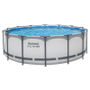 Bestway Бассейн STEEL PRO MAX Round 427х122 см, 15232 Л, металлический каркас