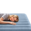 INTEX Надувной матрас “Velur MID-Rise Comfort” 152х203х36 см со встр. насосом USB 5V, до 272 кг