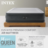 INTEX Pat gonflabil “Velur Comfort-Plush” 152х203х46 cm cu pompă încorporată 220V, până la 272 kg