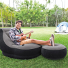 INTEX Надувное кресло с пуфом VELUR ULTRA LOUNGE (Chair & Ottoman) 102x137x79 см / 64×28 см INTEX Надувное кресло с пуфом VELUR ULTRA LOUNGE (Chair & Ottoman) 102x137x79 см / 64×28 см