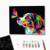 Pictură pe numere 40*50 сm (pânză neagră/fără cutie) – Atingere colorată Pictură pe numere 40*50 сm (pânză neagră/fără cutie) – Atingere colorată