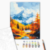 Pictură pe numere 40*50 cm (în cutie) – Toamna aurie în munți. Pictură pe numere 40*50 cm (în cutie) – Toamna aurie în munți.