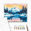 Pictură pe numere 40*50 cm (în cutie) – Vârfuri argintii. Pictură pe numere 40*50 cm (în cutie) – Vârfuri argintii.