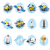 Set-surpriză de construcție ”Transport cosmic”, în ou, 12 modele, de la 51 pînă la 100 elem.