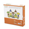 Constructor din lemn cu inserții transparente colorate din 16 elemente Constructor din lemn cu inserții transparente colorate din 16 elemente