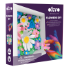 Tablou 3D pe numere din plastilină aerată Air Clay 15×15 cm – Câmp cu flori