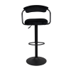 Барный стул SB-31 Бархат Black+Black Leg