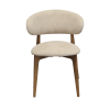 Scaun Roses Mustang Krem+Oak Legs