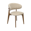 Scaun Roses Mustang Krem+Oak Legs