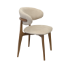 Scaun Roses Mustang Krem+Oak Legs