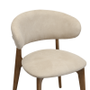 Scaun Roses Mustang Krem+Oak Legs