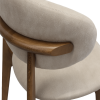 Scaun Roses Mustang Krem+Oak Legs