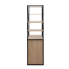 Стеллаж Agis Plus 60×40×160H Дуб/Black