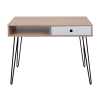 Masa Birou Hampton 100x48x76H Oak/Black Masa Birou Hampton 100x48x76H Oak/Black