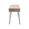 Masa Birou Hampton 100x48x76H Oak/Black Masa Birou Hampton 100x48x76H Oak/Black