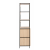 Raft Lanta L 63x41x176H Oak/Black Raft Lanta L 63x41x176H Oak/Black