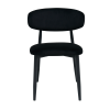 Стул Meridian Бархат Black (HLR66) + Black Legs Стул Meridian Бархат Black (HLR66) + Black Legs
