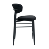 Scaun Bar Meridian Catifea Black (HLR66) + Black Legs Scaun Bar Meridian Catifea Black (HLR66) + Black Legs