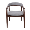 Scaun Midas Light Grey (SD207-6) + WALNUT 5544 Scaun Midas Light Grey (SD207-6) + WALNUT 5544