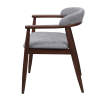 Scaun Midas Light Grey (SD207-6) + WALNUT 5544 Scaun Midas Light Grey (SD207-6) + WALNUT 5544