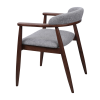 Scaun Midas Light Grey (SD207-6) + WALNUT 5544 Scaun Midas Light Grey (SD207-6) + WALNUT 5544