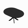 Стол Nova Furnir Black Top+Black Legs