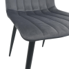 Scaun DC-90P N21 Catifea Dark Grey+Black Legs