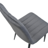 Scaun DC-90P N21 Catifea Dark Grey+Black Legs