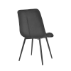 Scaun Capella Catifea Black HLR66+Black Legs