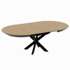 Раскладной стол NOVA Шпон Natural Wood+Black Legs 127/177/227xH75s Раскладной стол NOVA Шпон Natural Wood+Black Legs 127/177/227xH75s