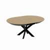 Раскладной стол NOVA Шпон Natural Wood+Black Legs 127/177/227xH75s Раскладной стол NOVA Шпон Natural Wood+Black Legs 127/177/227xH75s