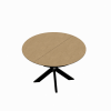 Раскладной стол NOVA Шпон Natural Wood+Black Legs 127/177/227xH75s Раскладной стол NOVA Шпон Natural Wood+Black Legs 127/177/227xH75s