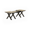 Cтол Раздвижной Madrid Natural Wood+Black Legs