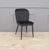 Scaun Tusk Catifea Black HLR66+Black Legs Scaun Tusk Catifea Black HLR66+Black Legs