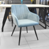 Scaun Iris Light Blue HLR61+Black Legs