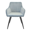 Scaun Iris Light Blue HLR61+Black Legs