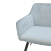 Scaun Iris Light Blue HLR61+Black Legs