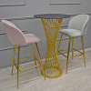 Scaun Bar Maya Pink Catifea