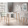 Scaun bar JACK Dark Grey+Transprint Legs