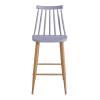 Scaun bar JACK Dark Grey+Transprint Legs