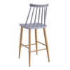 Scaun bar JACK Dark Grey+Transprint Legs