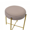 Taburet Taco Beige Gold Legs