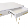 Consola Mia cu sertar White/Gold Consola Mia cu sertar White/Gold