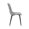 Стул DC-90P N14 Бархат Light Grey+Black Legs Стул DC-90P N14 Бархат Light Grey+Black Legs