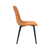Scaun DC-90P N43 Catifea Orange+Black Legs Scaun DC-90P N43 Catifea Orange+Black Legs