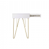 Consola Mia cu sertar White/Gold Consola Mia cu sertar White/Gold