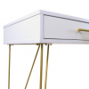 Consola Mia cu sertar White/Gold Consola Mia cu sertar White/Gold