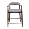 Scaun Bar Midas Light Grey (SD207-6) + WALNUT 5544