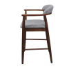 Scaun Bar Midas Light Grey (SD207-6) + WALNUT 5544